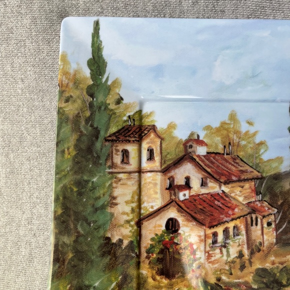 Tuscan Theme  Square Melamine Platter - Picture 4 of 8